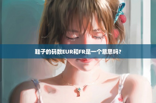 鞋子的码数EUR和FR是一个意思吗？