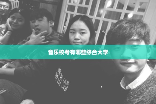 音乐校考有哪些综合大学