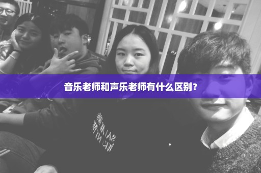 音乐老师和声乐老师有什么区别？