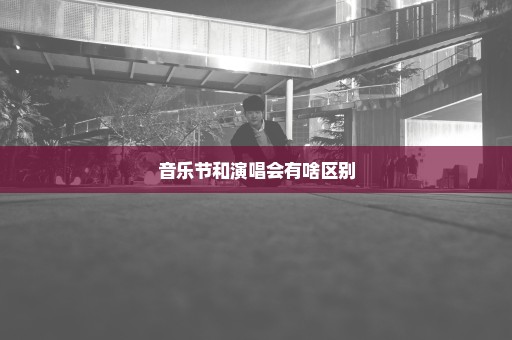 音乐节和演唱会有啥区别
