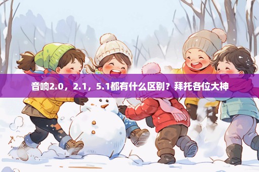 音响2.0，2.1，5.1都有什么区别？拜托各位大神