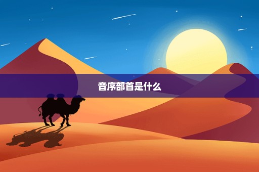 音序部首是什么