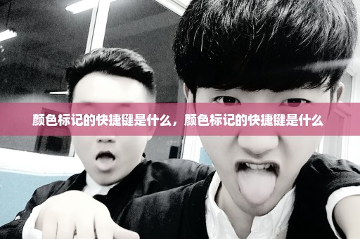 颜色标记的快捷键是什么，颜色标记的快捷键是什么 