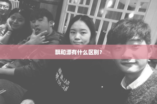飘和漂有什么区别？