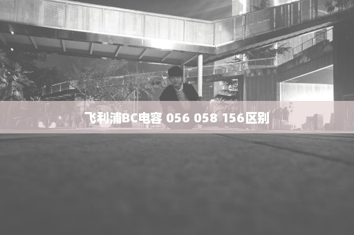 飞利浦BC电容 056 058 156区别
