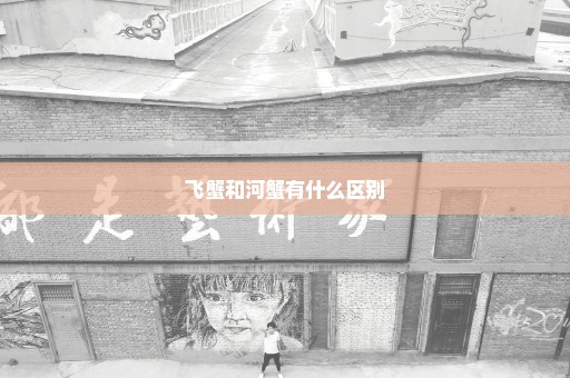 飞蟹和河蟹有什么区别
