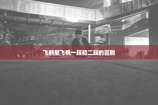 飞鹤星飞帆一段和二段的区别