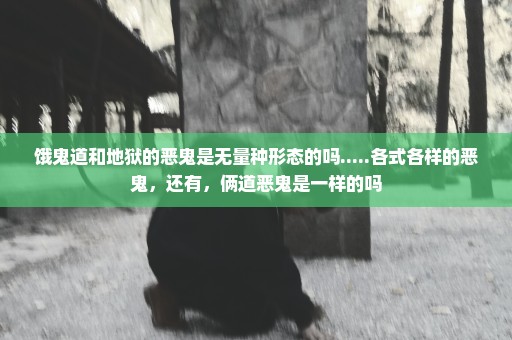 饿鬼道和地狱的恶鬼是无量种形态的吗.....各式各样的恶鬼，还有，俩道恶鬼是一样的吗