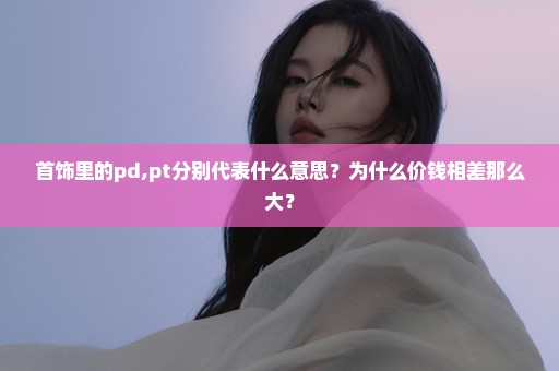 首饰里的pd,pt分别代表什么意思？为什么价钱相差那么大？