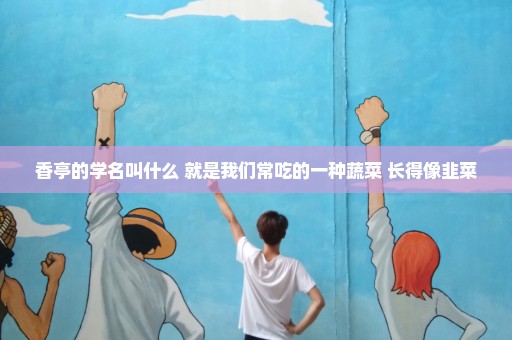 香亭的学名叫什么 就是我们常吃的一种蔬菜 长得像韭菜