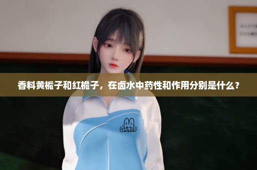 香料黄栀子和红桅子，在卤水中药性和作用分别是什么？