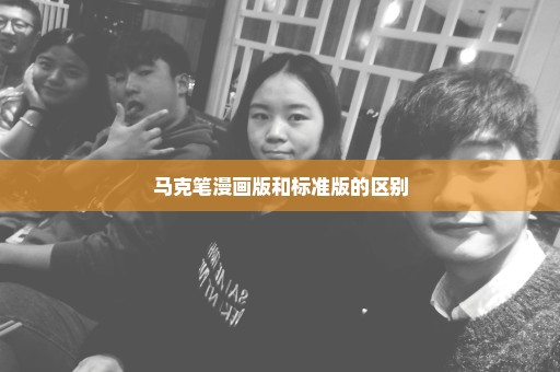 马克笔漫画版和标准版的区别