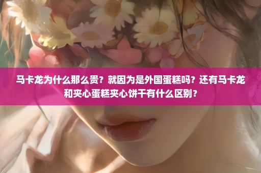 马卡龙为什么那么贵？就因为是外国蛋糕吗？还有马卡龙和夹心蛋糕夹心饼干有什么区别？
