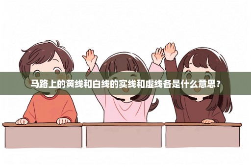 马路上的黄线和白线的实线和虚线各是什么意思？