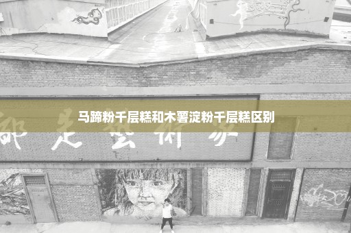 马蹄粉千层糕和木薯淀粉千层糕区别