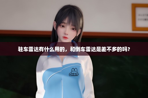 驻车雷达有什么用的，和倒车雷达是差不多的吗？
