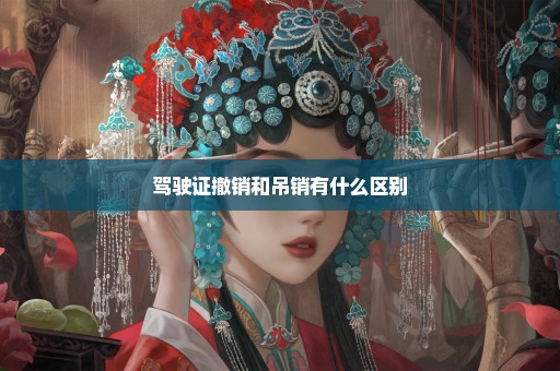 驾驶证撤销和吊销有什么区别