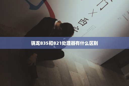 骁龙835和821处理器有什么区别