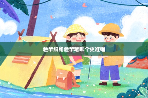 验孕纸和验孕笔哪个更准确