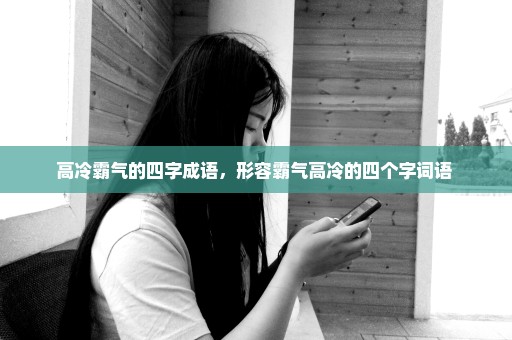 高冷霸气的四字成语，形容霸气高冷的四个字词语 