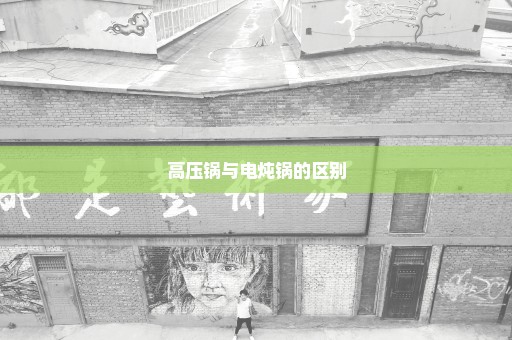 高压锅与电炖锅的区别