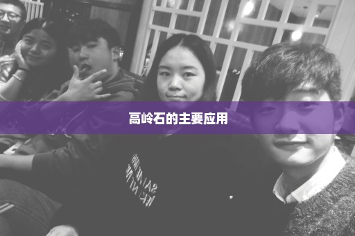 高岭石的主要应用