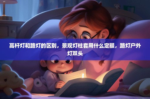 高杆灯和路灯的区别，景观灯柱套用什么定额，路灯户外灯双头