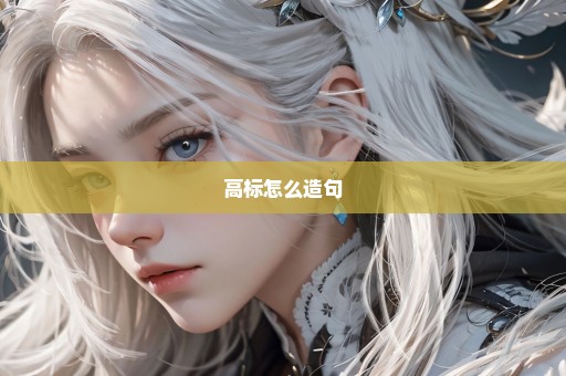 高标怎么造句