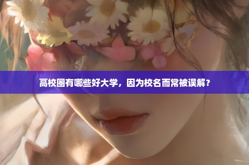 高校圈有哪些好大学，因为校名而常被误解？