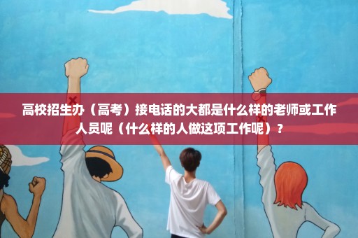 高校招生办（高考）接电话的大都是什么样的老师或工作人员呢（什么样的人做这项工作呢）？