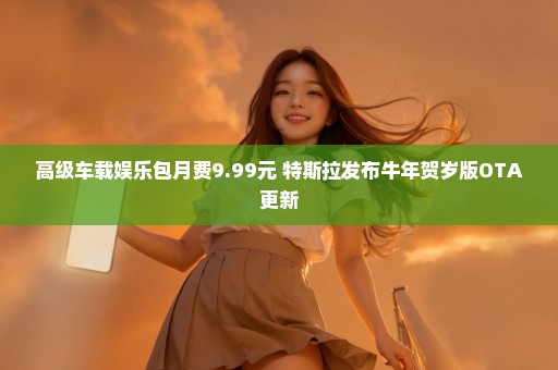 高级车载娱乐包月费9.99元 特斯拉发布牛年贺岁版OTA更新