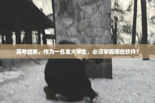 高考结束，作为一名准大学生，必须掌握哪些软件？