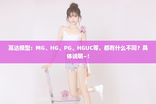高达模型：MG、HG、PG、HGUC等，都有什么不同？具体说明~！