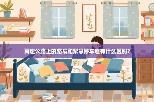 高速公路上的路肩和紧急停车道有什么区别？