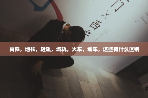 高铁，地铁，轻轨，城轨，火车，动车，这些有什么区别