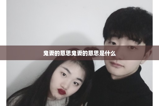 鬼妻的意思鬼妻的意思是什么