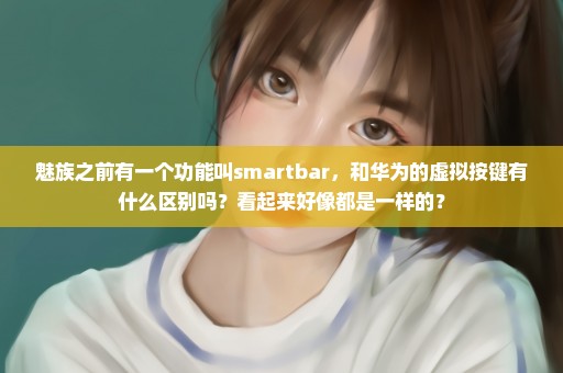 魅族之前有一个功能叫smartbar，和华为的虚拟按键有什么区别吗？看起来好像都是一样的？