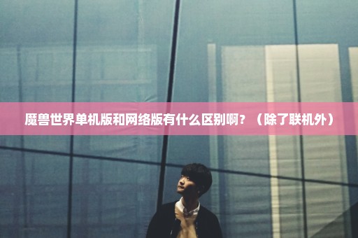 魔兽世界单机版和网络版有什么区别啊？（除了联机外）