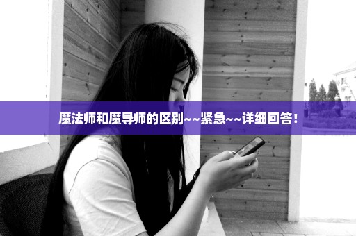魔法师和魔导师的区别~~紧急~~详细回答！
