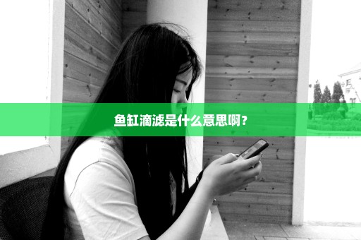 鱼缸滴滤是什么意思啊？