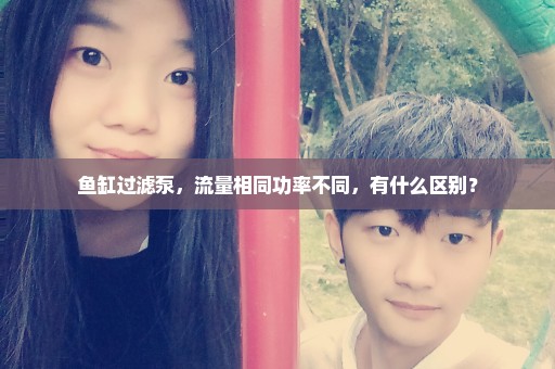 鱼缸过滤泵，流量相同功率不同，有什么区别？