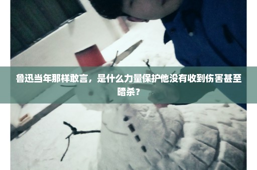 鲁迅当年那样敢言，是什么力量保护他没有收到伤害甚至暗杀？