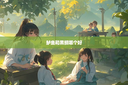 鲈鱼和黑鲷哪个好