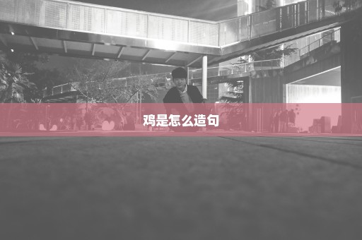 鸡是怎么造句