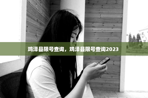 鸡泽县限号查询，鸡泽县限号查询2023 