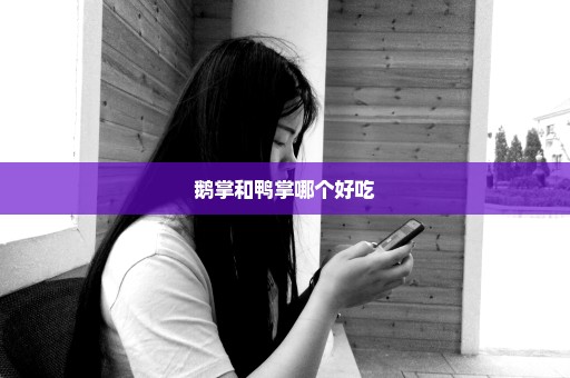 鹅掌和鸭掌哪个好吃