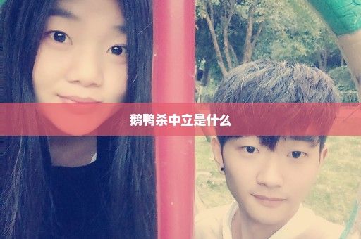 鹅鸭杀中立是什么