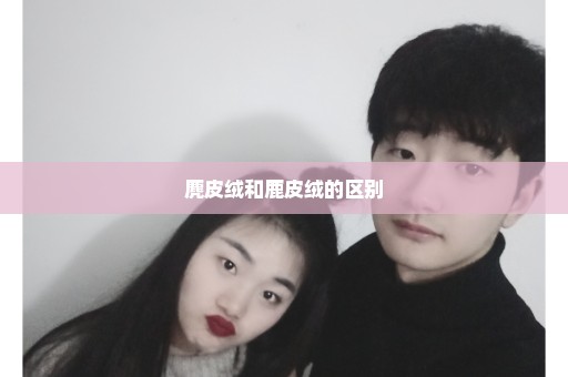 麂皮绒和鹿皮绒的区别