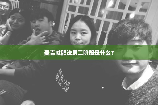 麦吉减肥法第二阶段是什么？