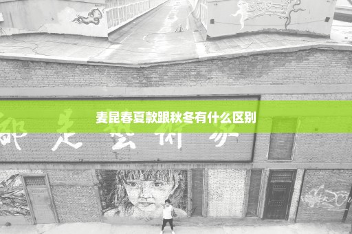 麦昆春夏款跟秋冬有什么区别